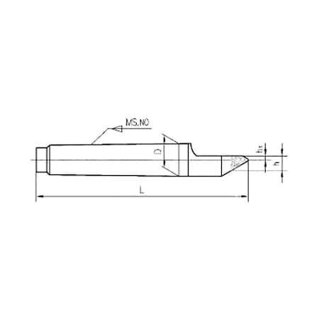 H & H Industrial Products MT4 Steel Half-Notched Dead Center 3900-6054